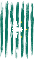 macau vlag borstel verf getextureerde png