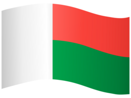 Madagascar flag wave png