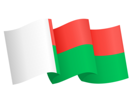 Madagascar flag wave png
