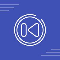 Previous Track Button Vector Icon