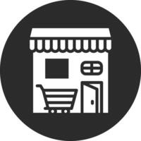 icono de vector de tienda