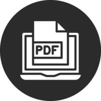 icono de vector de pdf