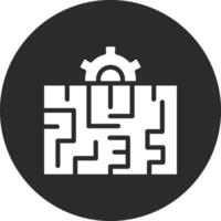 Maze Solution Vector Icon