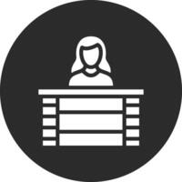 icono de vector de escritorio de información