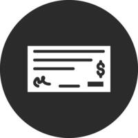 Cheque Payment Vector Icon