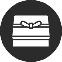 icono de vector de caja de regalo