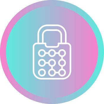 Pattern Lock Vector Icon