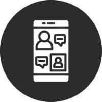 Smartphone Meeting Vector Icon