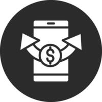 enviar dinero icono de vector móvil