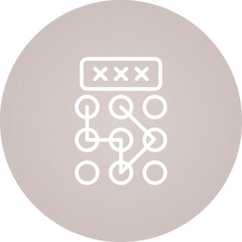 Pattern Lock Vector Icon