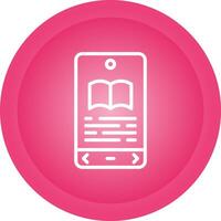 E book Reader Vector Icon