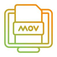 Mov File Vector Icon