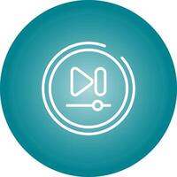 Video Next Track Button Vector Icon