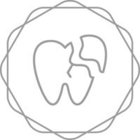 Broken Tooth Vector Icon