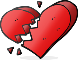 cartoon broken heart png