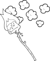 black and white cartoon marshmallow png