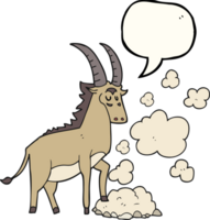 speech bubble cartoon antelope png