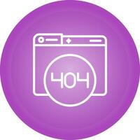 404 Error Vector Icon