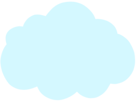 blauw wolk, illustratie png