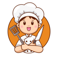 Mann Koch Charakter zum Geschäft Logo png