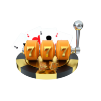 3d render object casino png