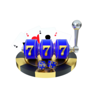 3d render object casino png