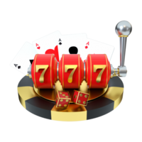 3d render object casino png