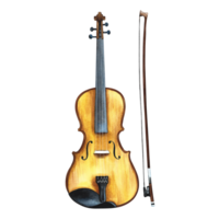 violín. el acuarela ilustración es dibujado a mano. aislar. para carteles, volantes y invitación tarjetas para pancartas y postales para logotipos, insignias, pegatinas y huellas dactilares. para postales, negocio tarjetas png