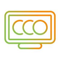 Desktop Computer Vector Icon