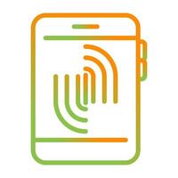 Fingerprint Scanning Vector Icon