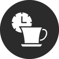 icono de vector de tiempo de té