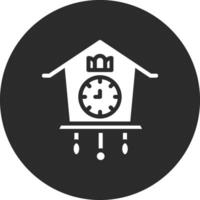 icono de vector de reloj de cuco