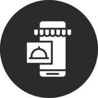 icono de vector de tienda en línea