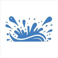 water splash vector icon on white background for web and mobile app design