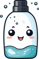 AI generated Cute cleanser in cartoon style png