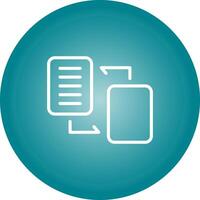 Document Migration Vector Icon