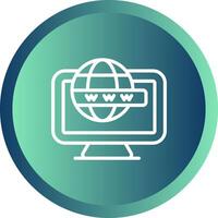 icono de vector de computadora