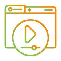 Video Player Vector Icon