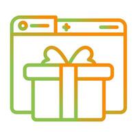 icono de vector de regalo