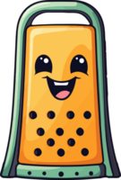 AI generated Cute cheese grater in cartoon style png