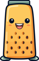 AI generated Cute cheese grater in cartoon style png