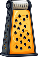 AI generated Cute cheese grater in cartoon style png