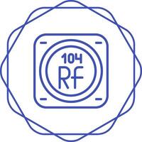 rutherfordio vector icono