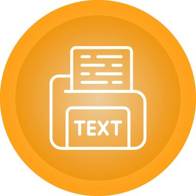Text File Vector Icon
