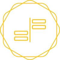 Horizontal Alignment Vector Icon