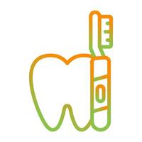 icono de vector de cepillo de dientes