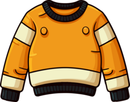 ai generato carino maglione nel cartone animato stile png