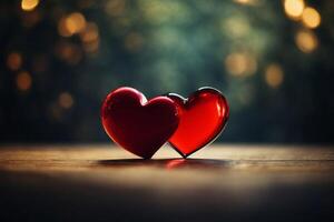 AI generated A Stylish Affection Love-Shaped Realism by Generative AI photo