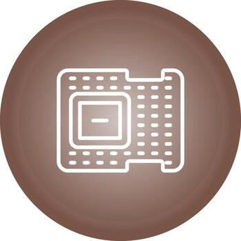 icono de vector de procesador