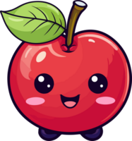 AI generated Cute cranberry in cartoon style png